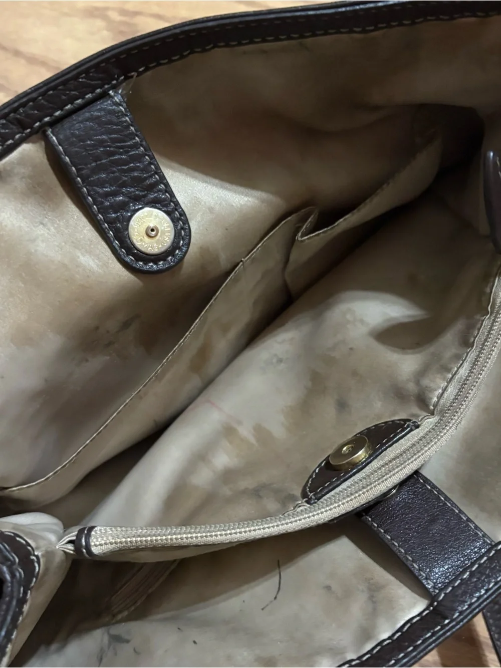 Coach Penelope Brown Pebbled Leather Shoulder Bag Purse